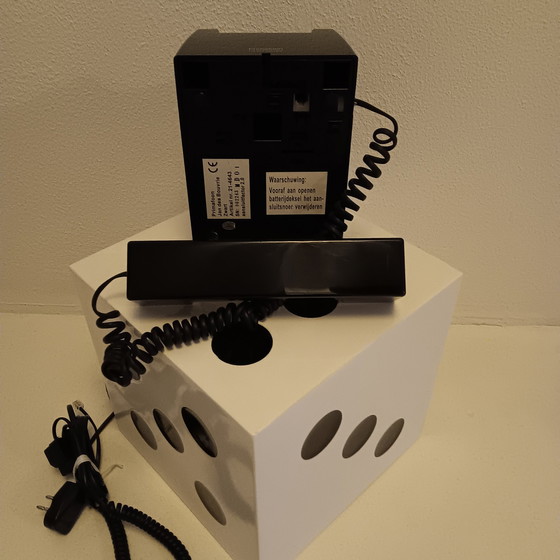 Image 1 of Black Cube Phone Jan Des Bouvrie 1980s