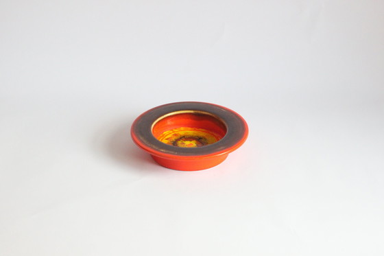 Image 1 of Hutschenreuther Lava Glazed Vide Poche Bowl, Germany 1970S