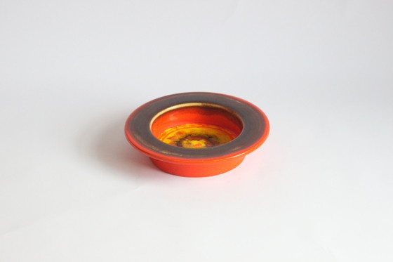 Image 1 of Hutschenreuther Lava Glazed Vide Poche Bowl, Germany 1970S