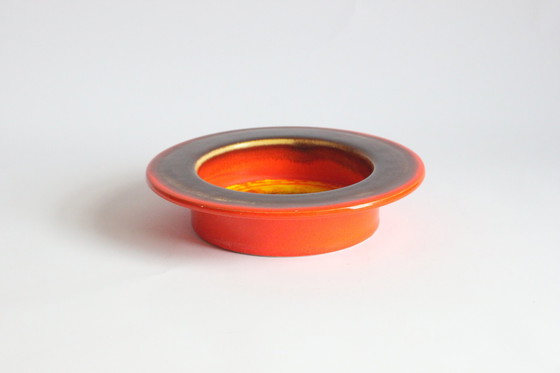 Image 1 of Hutschenreuther Lava Glazed Vide Poche Bowl, Germany 1970S