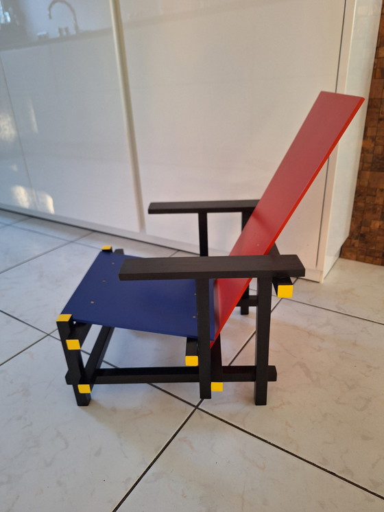 Image 1 of Red-Blue High Chair