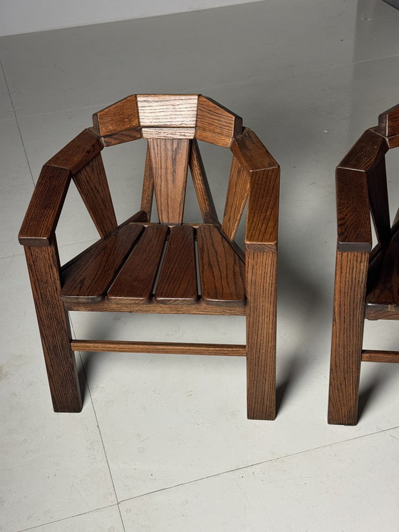 Image 1 of 2x Brutalist Armchairs