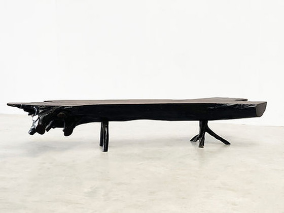 Image 1 of XXL 240cm Table / banc en tronc d'arbre