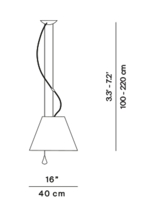 Image 1 of Luceplan Constanza Up and Down D13SAS pendant lamp