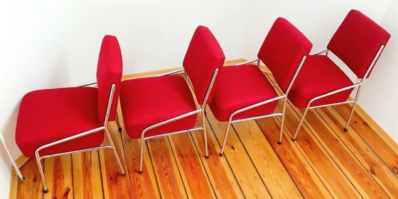 Image 1 of Bauhaus Dining Chairs Attributed To Hynek Gottwald, Former Czechoslovakia, Set Of 4