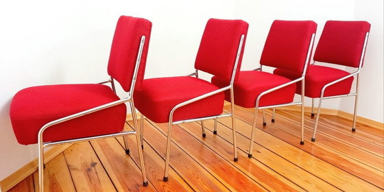 Image 1 of Bauhaus Dining Chairs Attributed To Hynek Gottwald, Former Czechoslovakia, Set Of 4