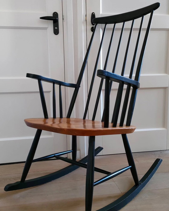 Image 1 of Vintage Rocking Chair Armchair Ilmari Tapiovaara