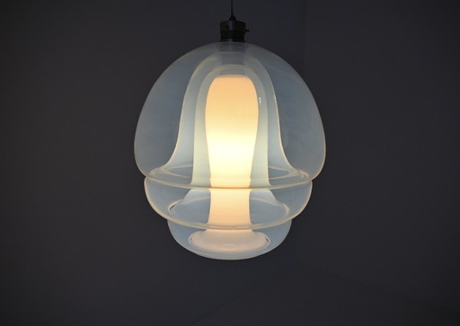 Ls 134 Medusa Glass Hanging Lamp By Carlo Nason For Mazzega, 1960S