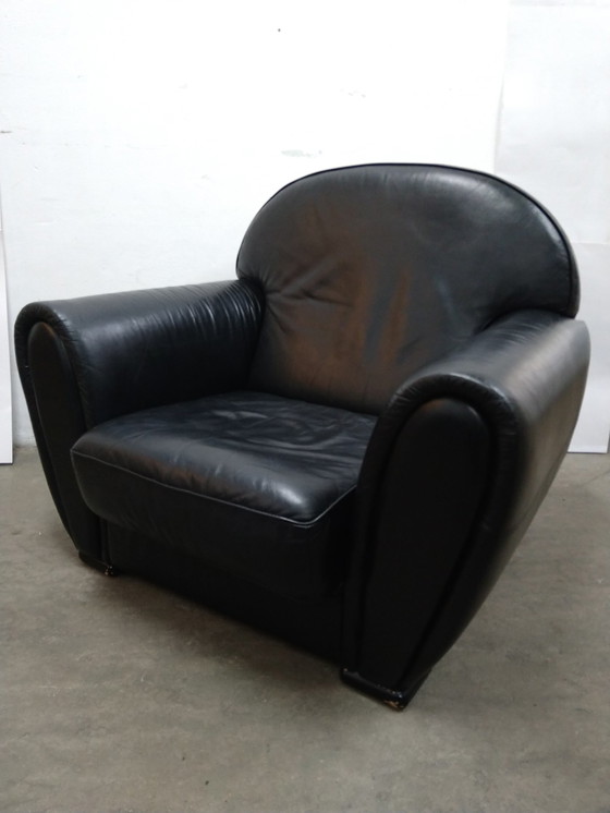 Image 1 of Leather armchair - club chair Italy