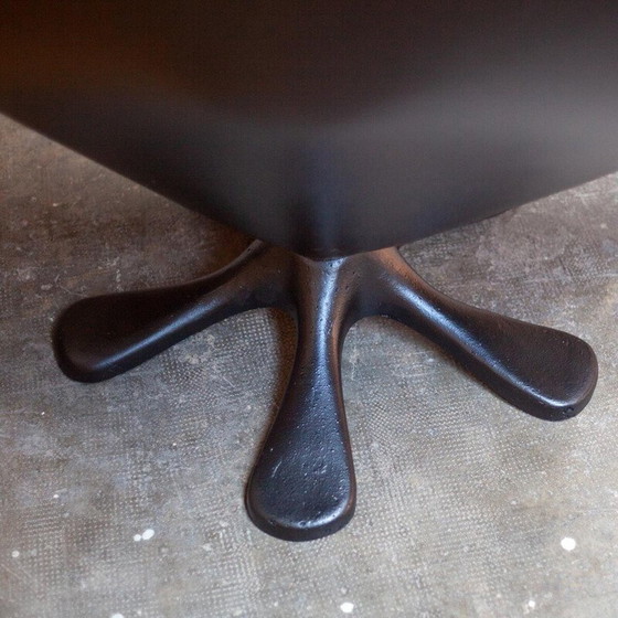 Image 1 of Vintage leather and fiberglass armchair, 1970