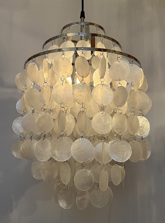 Image 1 of Capiz shell pendant lamp pearl chandelier