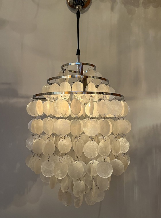 Image 1 of Capiz shell pendant lamp pearl chandelier