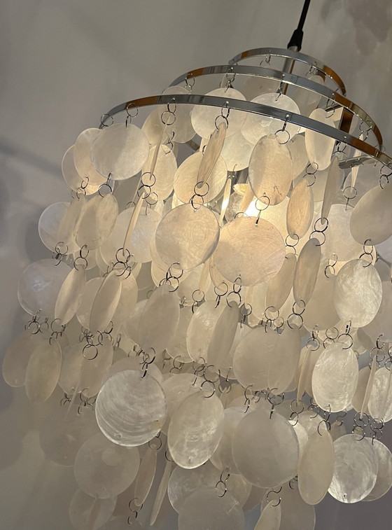 Image 1 of Capiz shell pendant lamp pearl chandelier