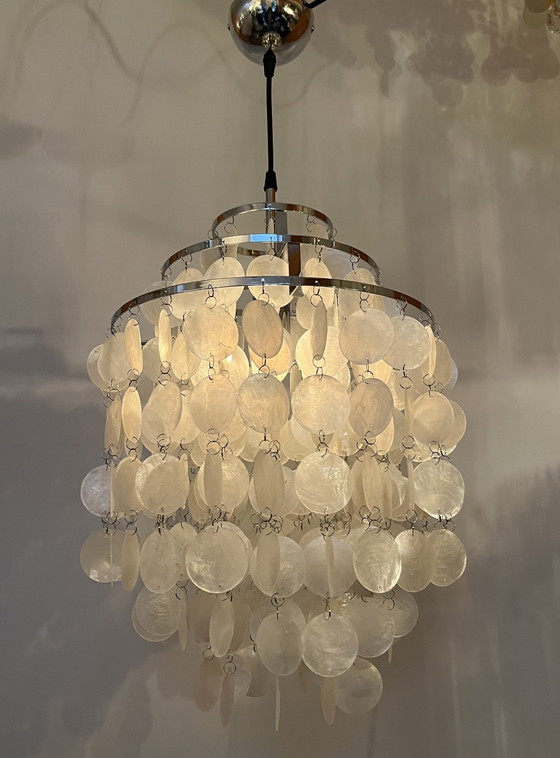 Image 1 of Capiz shell pendant lamp pearl chandelier