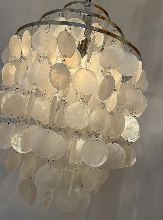 Image 1 of Capiz shell pendant lamp pearl chandelier