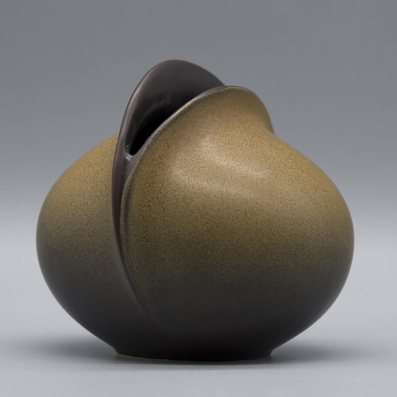 Image 1 of Uta Feyl "Venus" Ceramic Vase Duo Rosenthal Studio Line 1980 14Cm + 12Cm Wgp Mcm