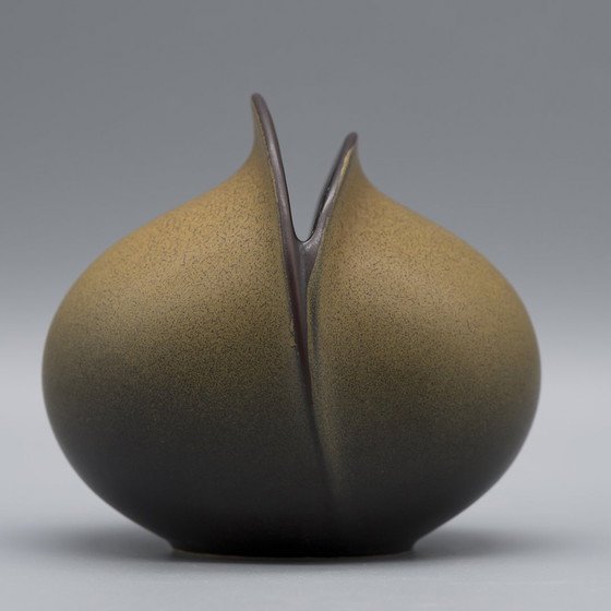 Image 1 of Uta Feyl "Venus" Ceramic Vase Duo Rosenthal Studio Line 1980 14Cm + 12Cm Wgp Mcm