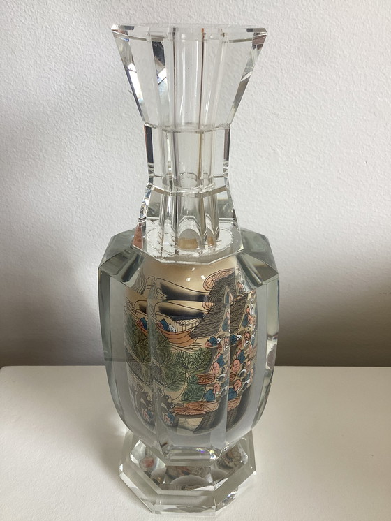 Image 1 of Jacarte crystal vase