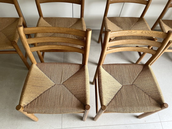 Image 1 of 6x Poul Volther Papercord 1960Er chairs