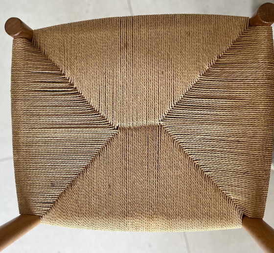 Image 1 of 6x Poul Volther Papercord 1960Er chairs