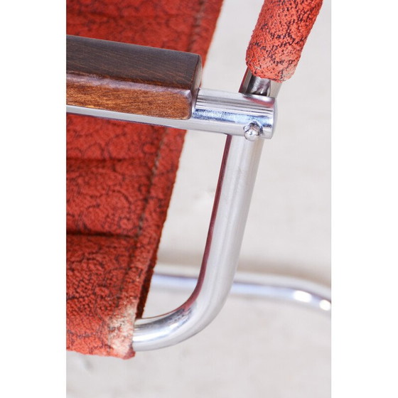 Image 1 of Vintage red Bauhaus armchair by Marcel Breuer for Mücke-Melder, 1930s