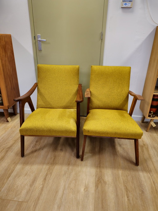 Vintage Armchair Armchairs Chair Chairs Curry Yellow