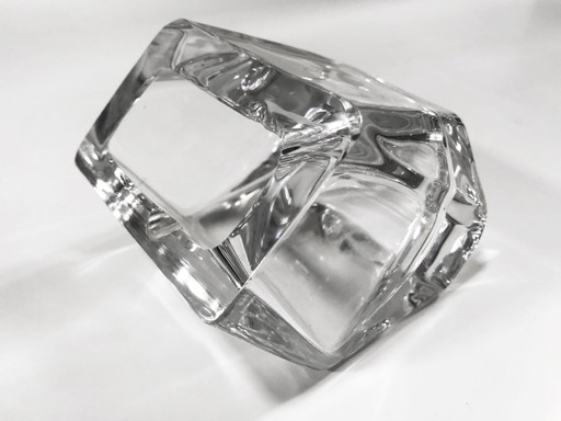 Vintage ashtray - Stylet holder - Crystal - Daum France - 1970