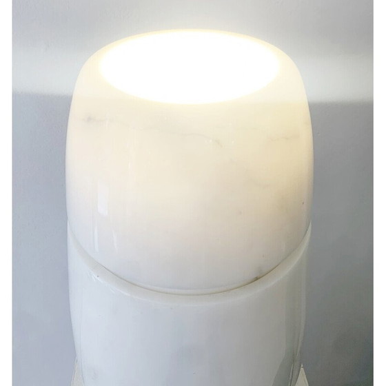 Image 1 of Lampada vintage in marmo bianco, Italia anni '70