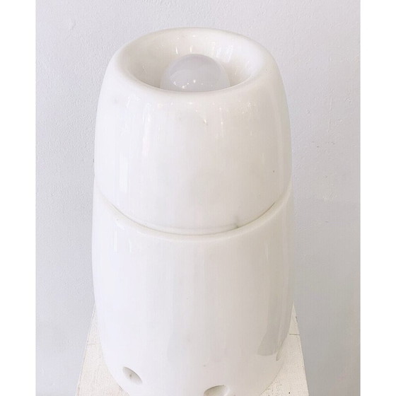 Image 1 of Lampada vintage in marmo bianco, Italia anni '70