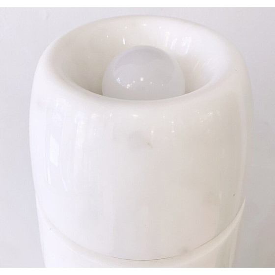 Image 1 of Lampada vintage in marmo bianco, Italia anni '70