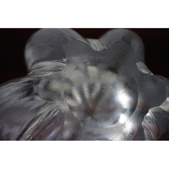 Image 1 of Vaso vintage con ghiaccio scheggiato di Vicke Lindstrand