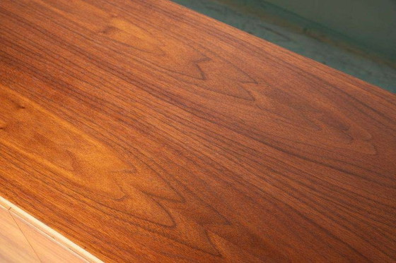 Image 1 of Japandi walnut sideboard refurbished, midmod 70s sideboard