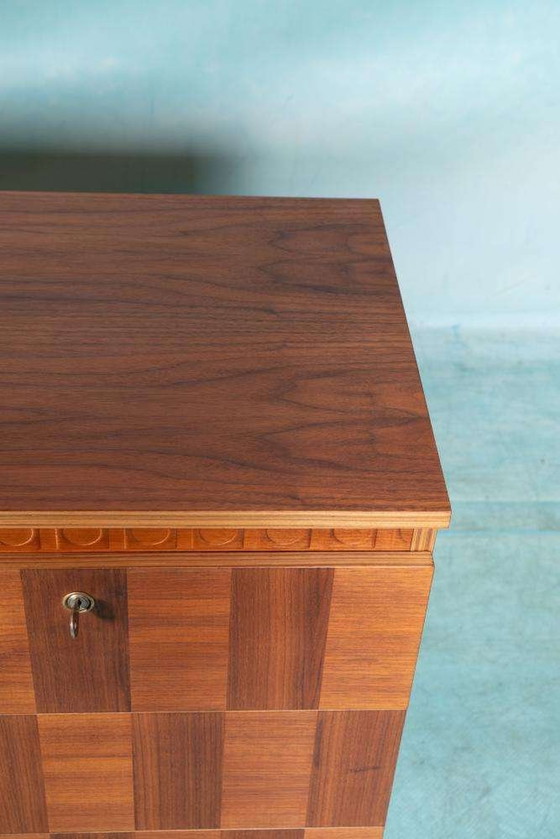 Image 1 of Japandi walnut sideboard refurbished, midmod 70s sideboard