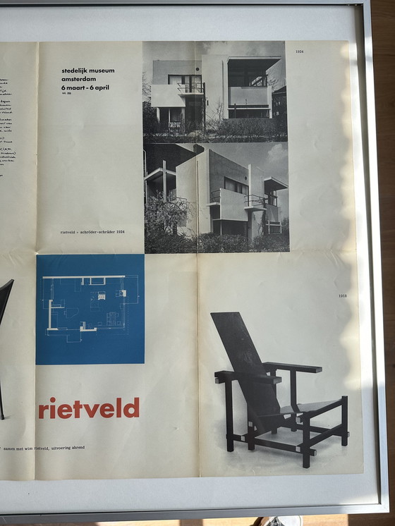 Image 1 of Rietveld Poster / Stedelijk Museum Exhibit 1959 Cat. 205