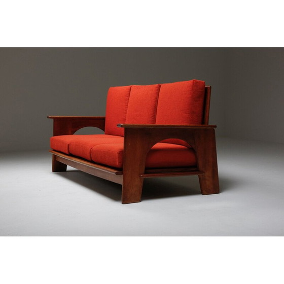 Image 1 of Divano vintage in rovere di Bas Van Pelt 