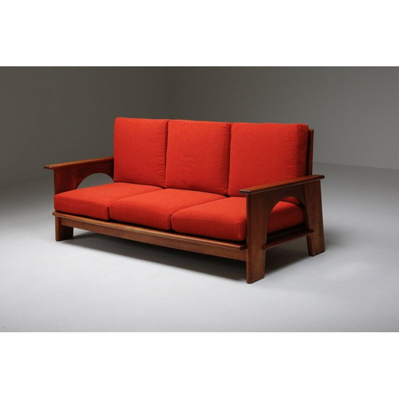 Image 1 of Divano vintage in rovere di Bas Van Pelt 