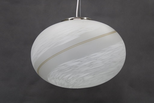 1980S Venice Hand Made Glass Pendant Light , Italy 