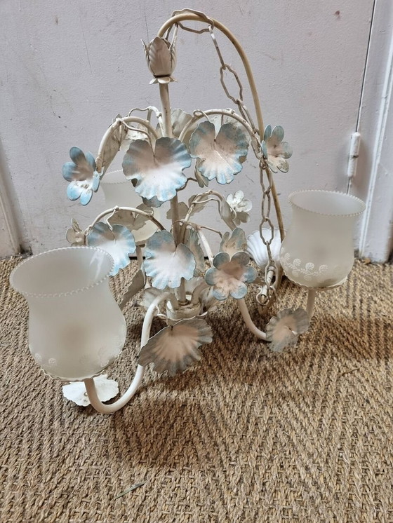 Image 1 of Lampadario Floreart a 3 luci, Italia, 1970