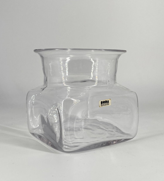 Image 1 of Kosta Boda glass jar "Sill i kvadrat" Design by Signe Persson-Melin