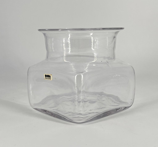 Kosta Boda glass jar "Sill i kvadrat" Design by Signe Persson-Melin