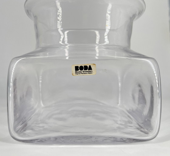 Image 1 of Kosta Boda glass jar "Sill i kvadrat" Design by Signe Persson-Melin