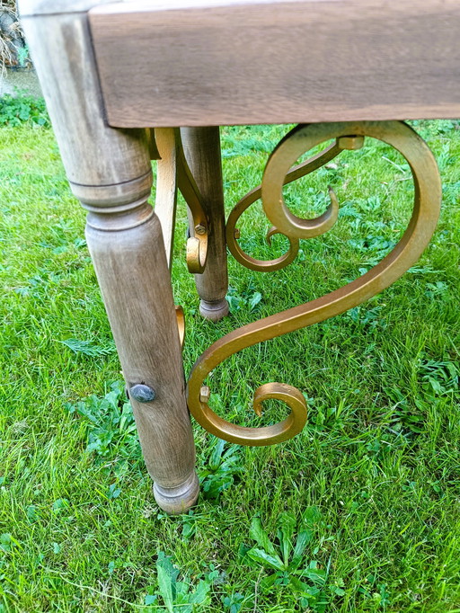 Bench With Scrolls