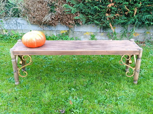 Bench With Scrolls