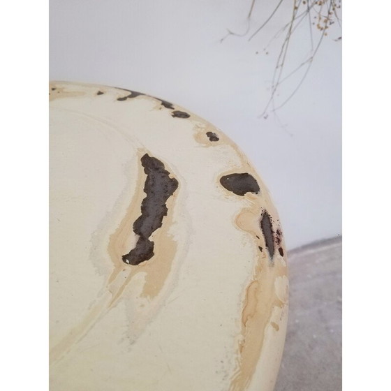 Image 1 of Sgabello girevole industriale vintage in metallo, 1940