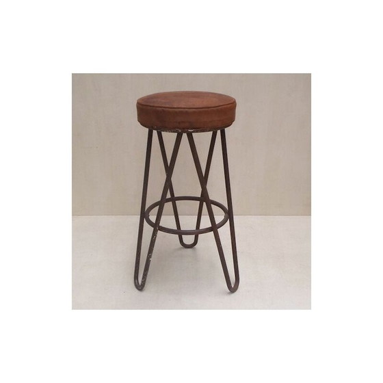 Image 1 of Pair of vintage chromed tubular metal stools "B114" by Marcel Breuer, 1930