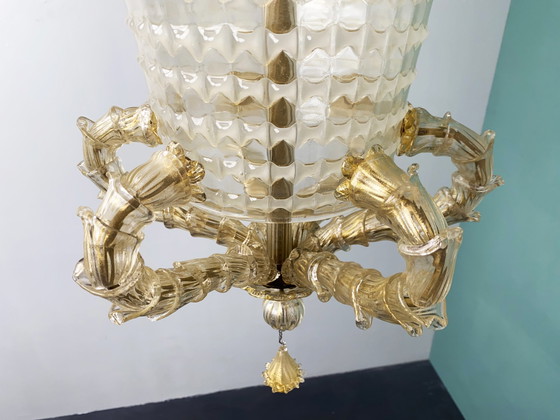 Image 1 of Barovier & Toso Murano Glass Lantern/Chandelier 