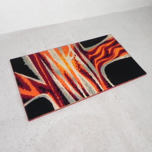 Vintage Tapestry, Tapestry Le Feu 76 X 135 Cm, 1970s
