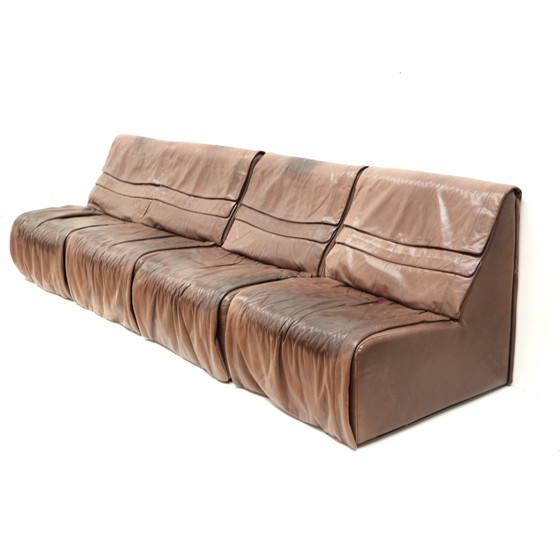 Image 1 of Vintage modular sofa with 4 elements by De Sede made in the 1970s