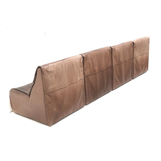 Image 1 of Vintage modular sofa with 4 elements by De Sede made in the 1970s