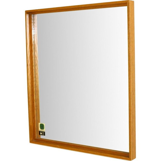 Image 1 of Specchio vintage in rovere massello di Fröseke, Svezia, 1960